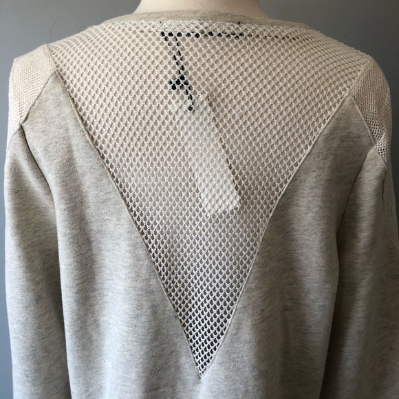 SUGARLIPS Cream Sweater with Mesh Cutout Design - Picture 6 of 14